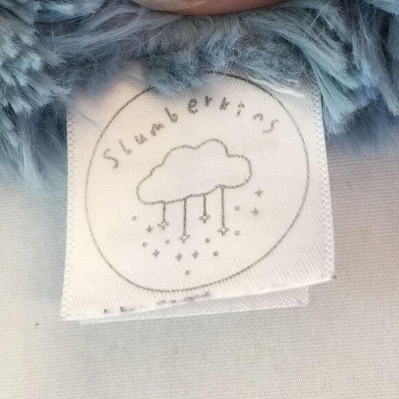 Slumberkins Blue Hammerhead Shark Lovey 14" Baby Security Blanket Flat Snuggler - Picture 4 of 5